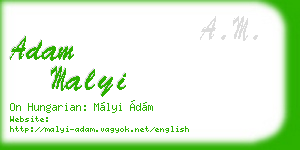 adam malyi business card